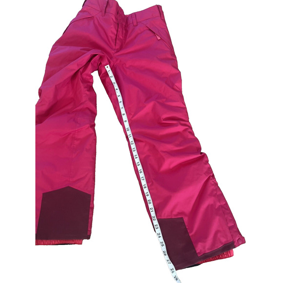 Patagonia Girls XL 14 H2NO Snow Pants Snowboarding Skiing Hot Bright Pink - Picture 11 of 12